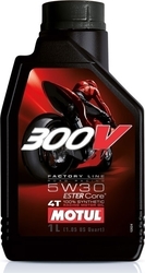 Motul 300V Factory Line Road Racing Synthetic 5W-30 4-Stroke Motorcycle Motor Oil 1lt