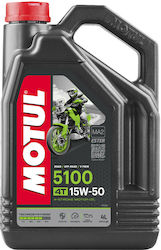 Motul 5100 4T Ημισυνθετικό Λάδι 15W-50 4lt