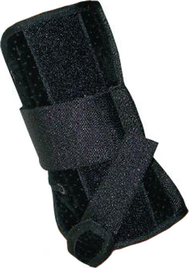 Medical Brace Velvet Wrist Forearm Splint 20cm Right Side Black