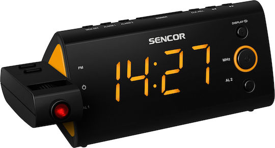 Sencor SRC 330 OR Επιτραπέζιο Ψηφιακό Ρολόι με Ξυπνητήρι & Ραδιόφωνο SRC 330 OR