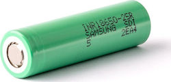 Samsung INR18650 Επαναφορτιζόμενη Μπαταρία 18650 Li-ion 2500mAh 3.7V 1τμχ