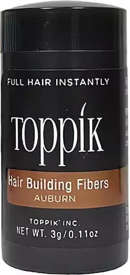 Toppik Hair Building Fibers with Keratin Hair Building Fibers Travel Auburn 3gr