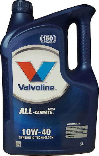 Valvoline All-Climate Extra Λάδι Αυτοκινήτου 10W-40 5lt