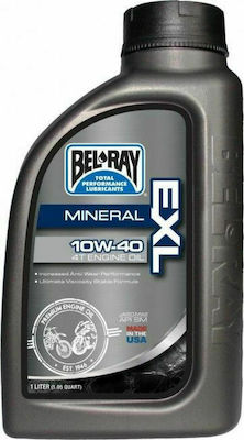 Bel-Ray EXL Mineral 4T Motorcycle Oil for Four-Stroke Engines 10W-40 1lt