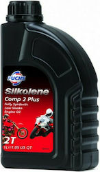 Fuchs Silkolene Comp 2 Plus Race Synthetic Motorcycle Oil for Two-Stroke Engines 1lt