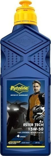 Putoline Ester Tech Syntec 4+ 10W-50 Ulei Sintetic Moto Pentru Motoare Pe Patru Timpi 1lt