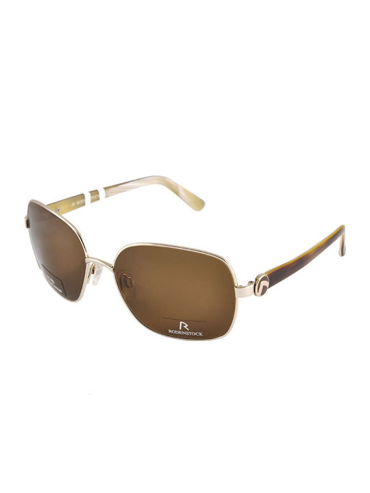 Rodenstock Sunglasses Silver with Metal Frame & Brown Lens