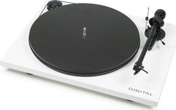 Pro-Ject Audio Essential II Digital with Ortofon OM 5E Plattenspieler mit Vorverstärker Weiß