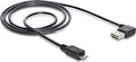 DeLock Winkel (90°) USB 2.0 auf Micro-USB-Kabel Schwarz 2m (83383) 1Stück