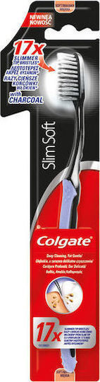 Colgate SlimSoft Charcoal Орална четка Soft Черно 1бр