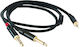 Master Audio Cable 2x 6.35mm male - 1x 3.5mm male (MA_RCA381_3) Cable 2 x 6.3mm male - 3.5mm male 3m (MA_RCA381_3)
