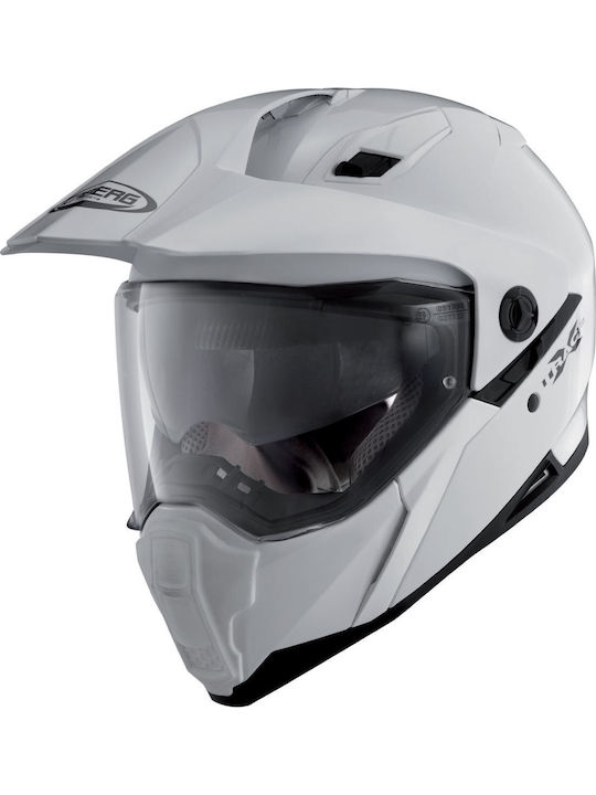 Caberg Xtrace On-Off Helmet with Sun Visor A1 White CAB000KRA430