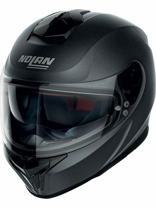 N104 Absolute Special N-Com Graphit Schwarz 9 Motorradhelm Flip-Up ECE 22.05 Gewicht (+/-50 gr) mit Pinlock und Sunvisor
