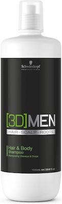 Schwarzkopf 3D Men Hair & Body 1000ml