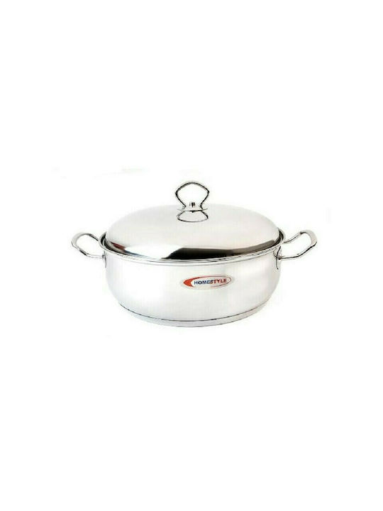 Homestyle Deep Stainless Steel Pot 10.3lt / 30cm