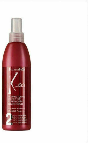Farmavita K.Liss Restructuring Protective Keratin Spray Kera Hair Lotion for Smoothing with Keratin 250ml