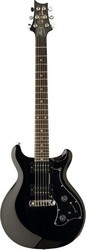 PRS Guitars Usa Mira Stoptail Bird Elektrische Gitarre mit Form SG und HH Pickup-Anordnung Schwarz mit Hülle