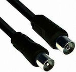 Powertech Antenna Cable Coax male - Coax female 10m (CAB-V01 Cablu Antenă Coaxial de sex masculin - Coaxial de sex feminin Negru 10m (CAB-V019)