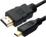 De Tech HDMI 2.0 Kabel HDMI-Stecker - Mikro-HDMI-Stecker 1.5m Schwarz