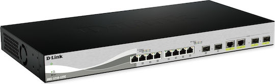 D-Link DXS-1210-12TC v2 Управление на L2 Switch с 8 Портове Гигабитови (1Gbps) Ethernet и 4 SFP Портове