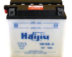 HaiJiu Motorradbatterie YB16B-A mit Kapazität 16Ah