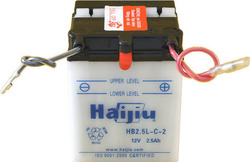 HaiJiu Μπαταρία Μοτοσυκλέτας HB2.5LC-2 με Χωρητικότητα 2.5Ah HaiJiu Μπαταρία Μοτοσυκλέτας HB2.5LC-2 με Χωρητικότητα 2.5Ah