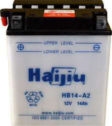 HaiJiu HB14-A2 Motorradbatterie YB14-A2 mit Kapazität 14Ah YB14-A2