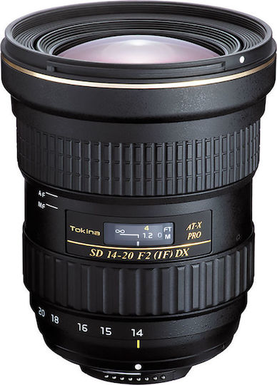 Tokina Crop Φωτογραφικός Φακός AT-X 14-20mm f/2 Pro DX Wide Angle Zoom για Canon EF Mount Μαύρος