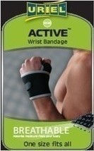 Uriel Active Wrist Brace with Thumb & Strap in Black Color AC-25