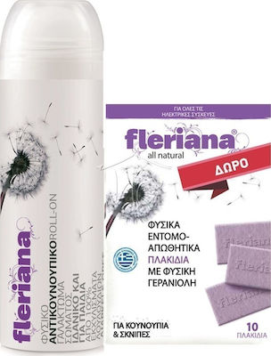 Fleriana Repelent pentru insecte Roll On/Stick & Țigle 10pcs Potrivit pentru copii 100ml