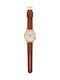 Komono Winston Regal Chestnut Γυναικείο Ρολόι με Καφέ Δερμάτινο Λουράκι