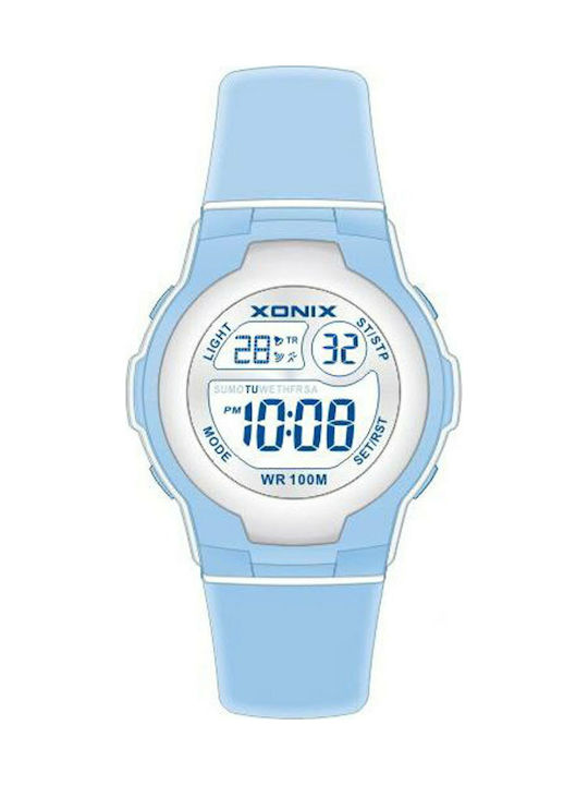 Xonix Hellblaue Gummiarmband Kinderuhren