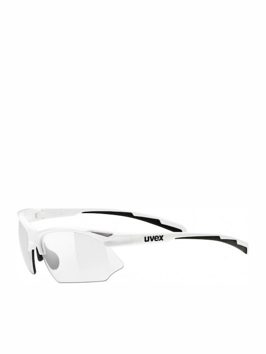 Uvex Sportstyle 802 V Men's Sunglasses with White Plastic Frame S5308728801
