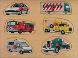 Holz Kinder Steckpuzzle Fahrzeuge I Farbige für 2+ Jahre 6pcs Anelixi Holz Kinder Steckpuzzle Fahrzeuge I Farbige für 2+ Jahre 6pcs Anelixi