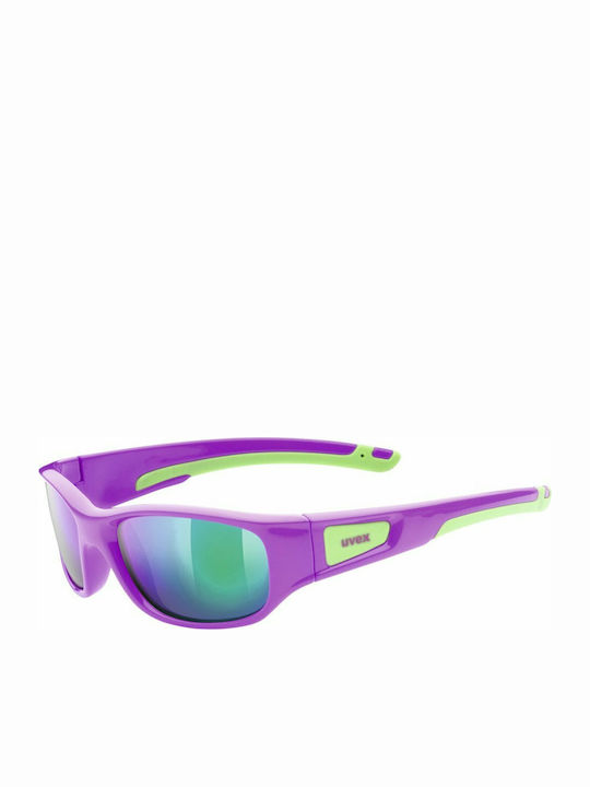 Uvex Sportstyle 506 Αθλητικά Παιδικά Γυαλιά Ηλίου με Καθρέφτη Φακό Μωβ