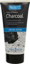 Beauty Formulas Charcoal Facial Scrub Προσώπου για Λιπαρές Επιδερμίδες 150ml Beauty Formulas Charcoal Facial Scrub Προσώπου για Λιπαρές Επιδερμίδες 150ml