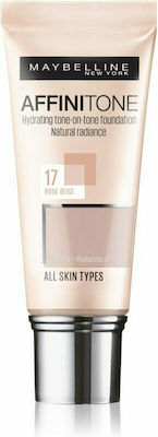 Maybelline Affinitone Flüssiges Make-up 17 Rose Beige 30ml