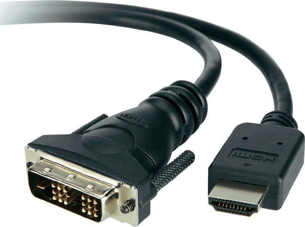 Belkin Cable DVID male HDMI male 1.8m (F3Y005cp1.8M) Skroutz.gr