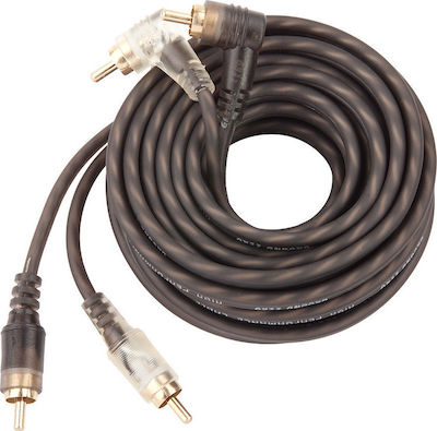 Ground Zero Cable RCA male - RCA male 5m (GZCC-5.1XLC) Kabel RCA-Stecker - RCA-Stecker 5m