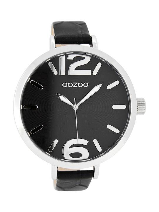 Oozoo Timepieces Ceas cu Negru Curea de Piele