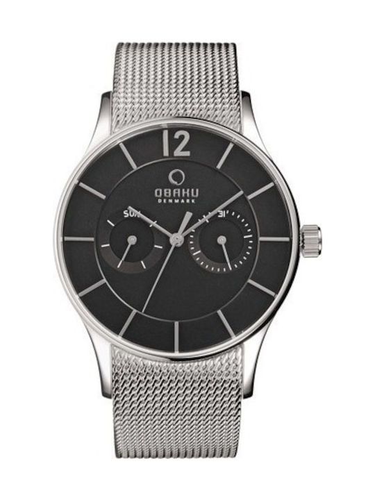 Obaku Damen Uhr mit Silber Metallarmband