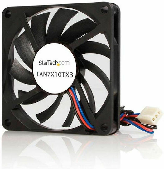 StarTech FAN7X10TX3 Case Fan 70mm 3500rpm 21.33cfm Without LED Lighting And 3-Pin Connection