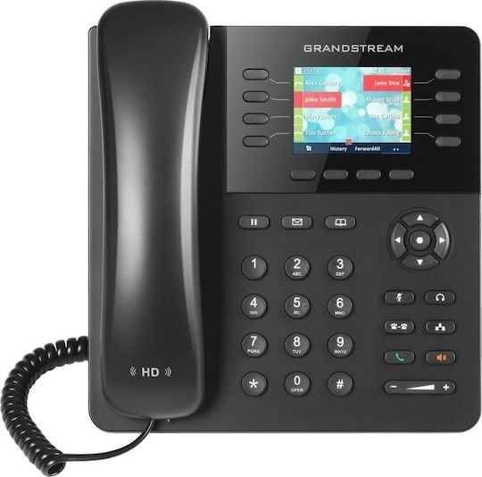 Grandstream GXP2135 Проводник Телефон IP 8 линии Черно