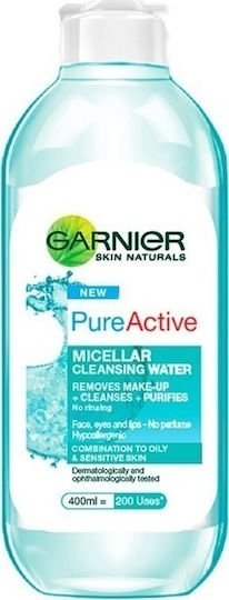 Garnier PureActive Micellar Water Αφαίρεσης Μακιγιάζ Προσώπου & Ματιών 400ml