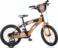 Dino Bikes BMX 16" Παιδικό Ποδήλατo BMX Πορτοκαλί