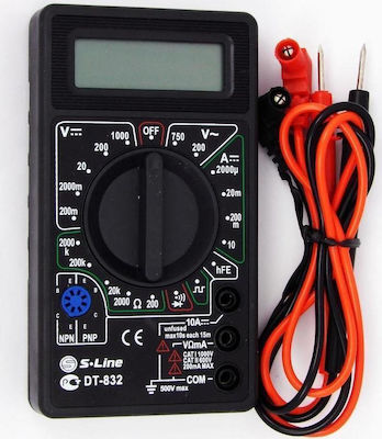 DT-832 Digital Multimeter with Buzzer with Measurement AC / DC / Resistor