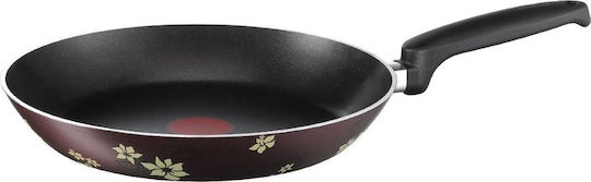 Tefal Hibiscus Τηγάνι από Ατσάλι με Αντικολλητική Επίστρωση 24cm