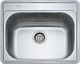 Donau Drop-In Spüle Inox Satiniert B50xT60cm Silber