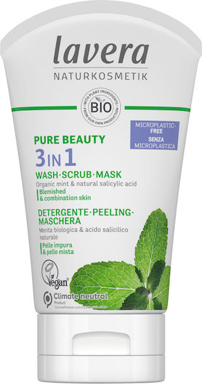 3 In 1 Reinigung Peeling Biologische Μ Gesichts- & Augenmasken 125ml