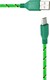 Ancus Braided USB 2.0 spre micro USB Cablu Verde 1m 1buc